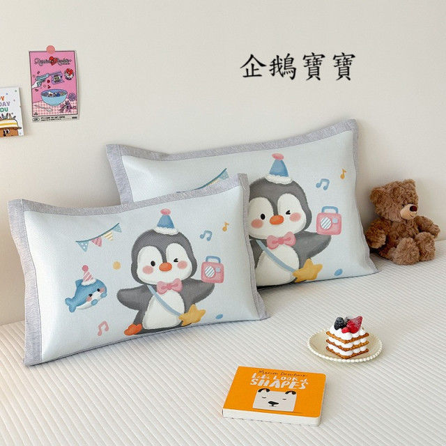 卡通涼感冰絲枕