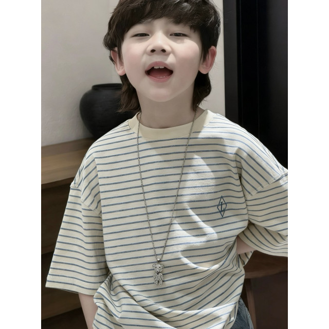 韓系條紋百搭Ｔ