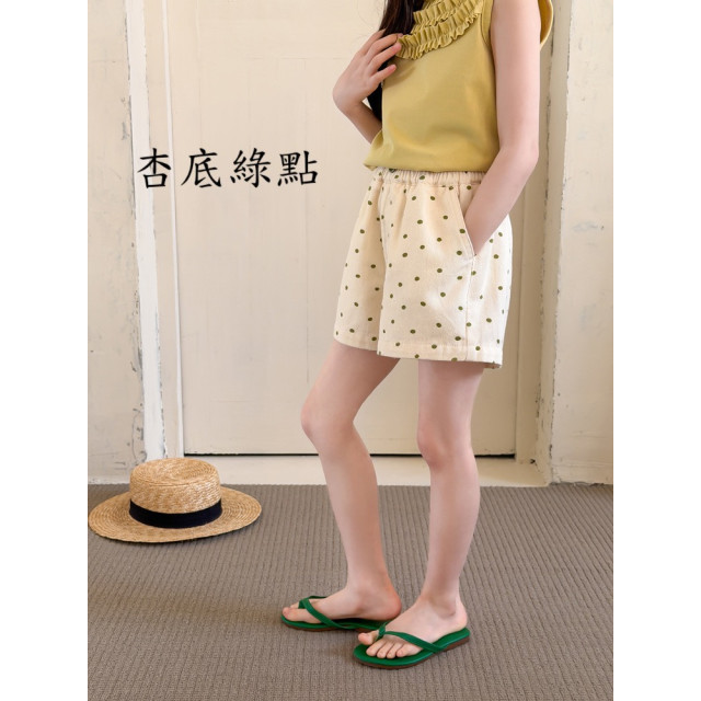 韓系印花百搭短褲