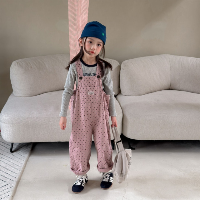 復古感背帶褲