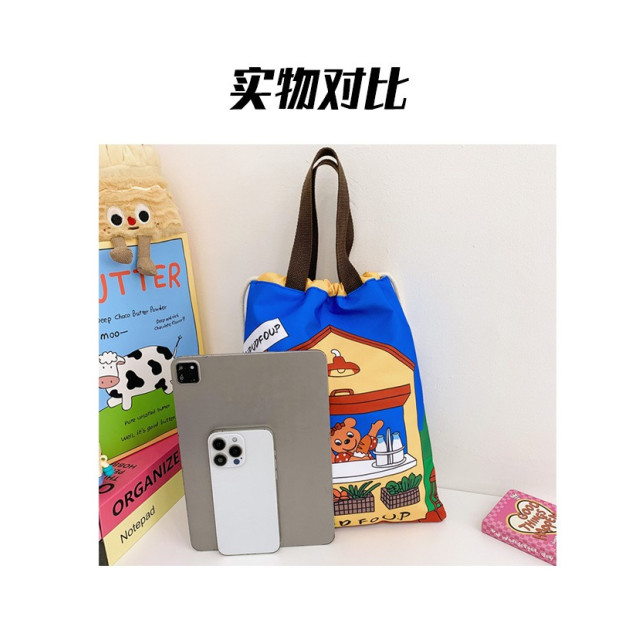 卡通束口手提收納袋