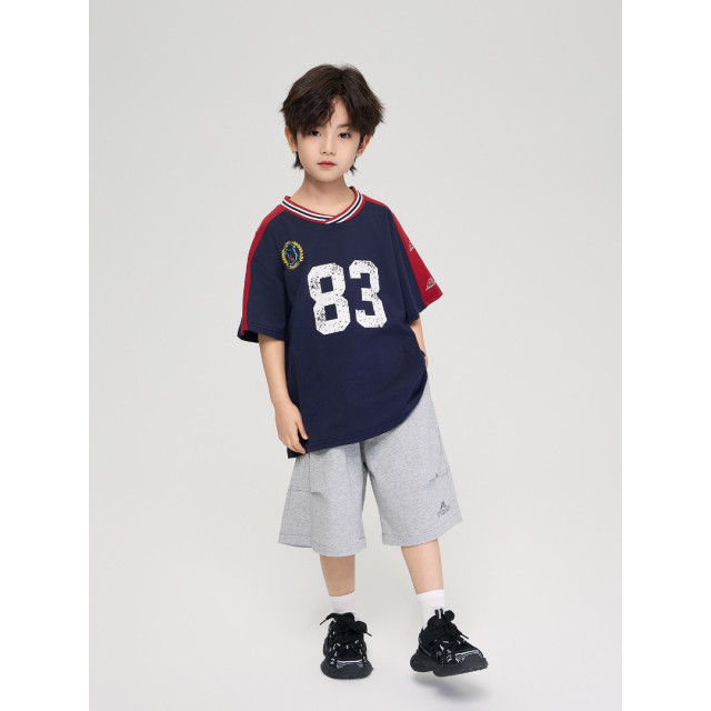 街頭風拼色短Ｔ