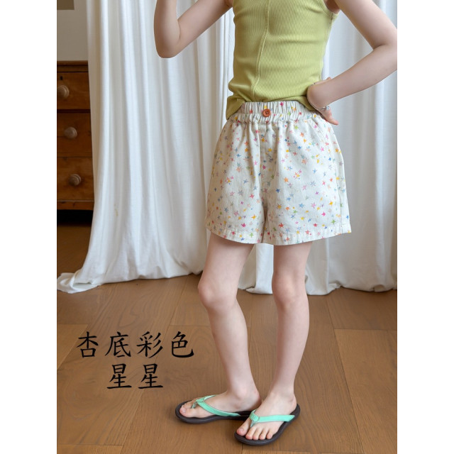 韓系印花百搭短褲