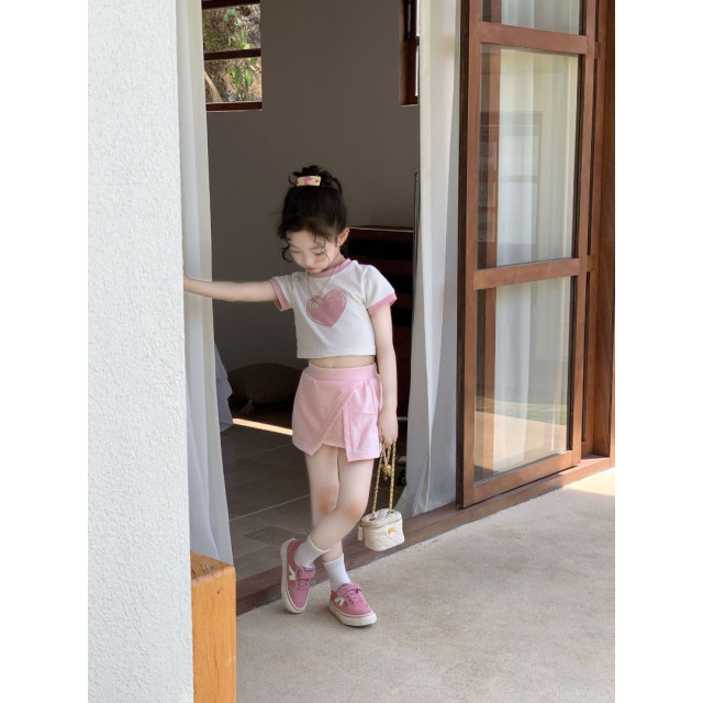 時髦愛心褲裙套裝