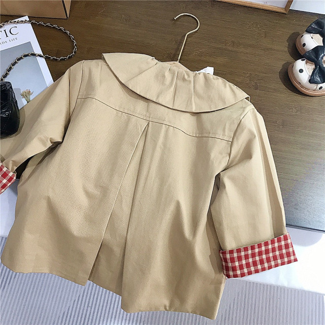 韓系蕾絲翻領童外套