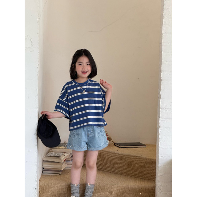 經典條紋寬鬆Ｔ