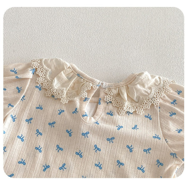 清新小藍吊帶兩件套