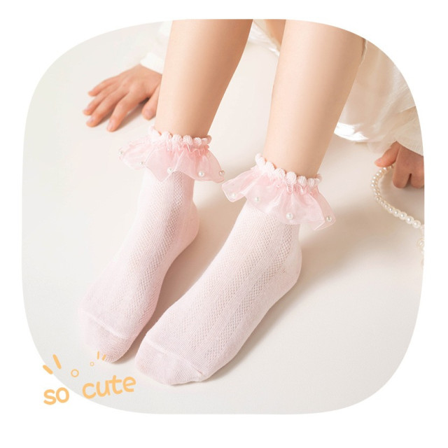 甜美蕾絲珍珠襪（五雙入）