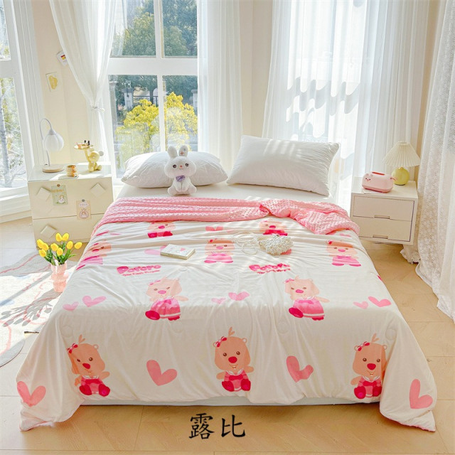 卡通豆豆涼感空調被