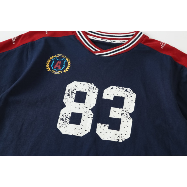 街頭風拼色短Ｔ