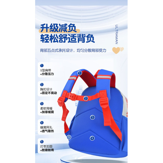 宇宙英雄撞色後背包