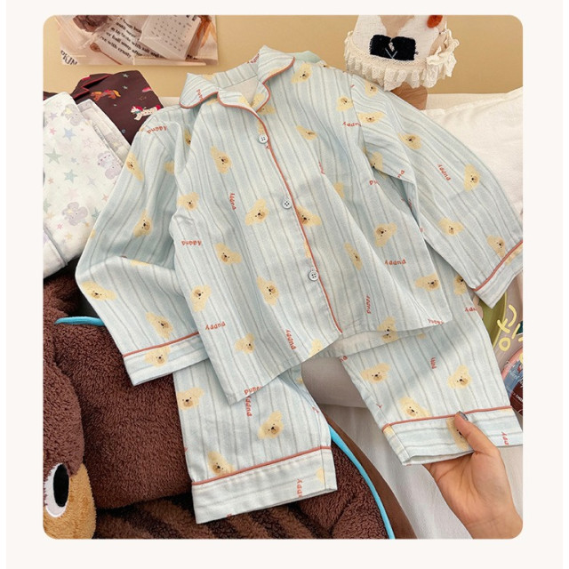 翻領卡通印花居家服