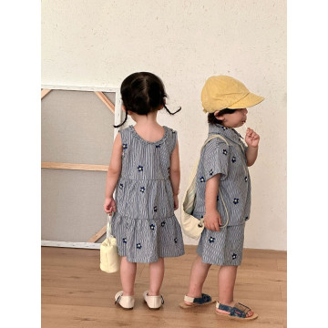 花朵條紋手足裝