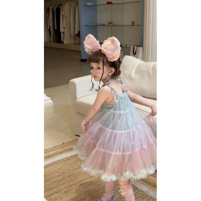 夢幻彩虹漸層裙