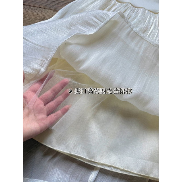仙氣光澤洋裝