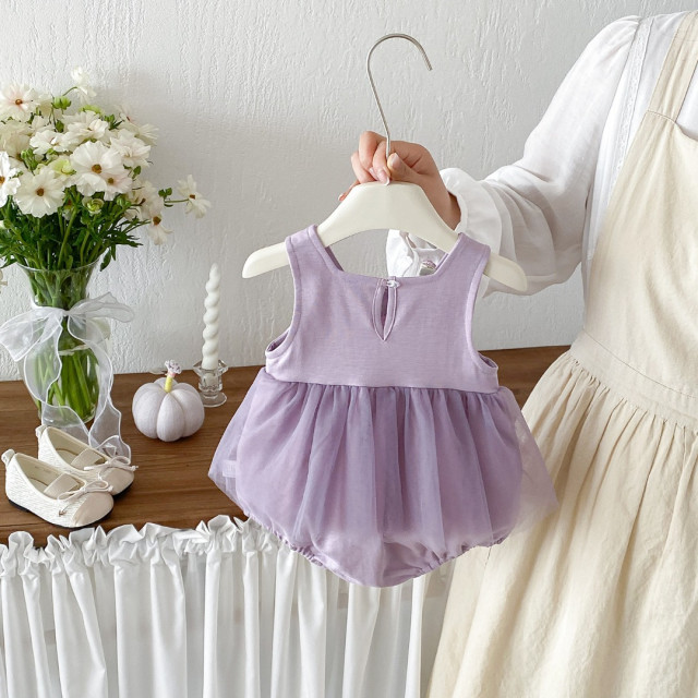 夢幻紫芋紗裙包屁衣