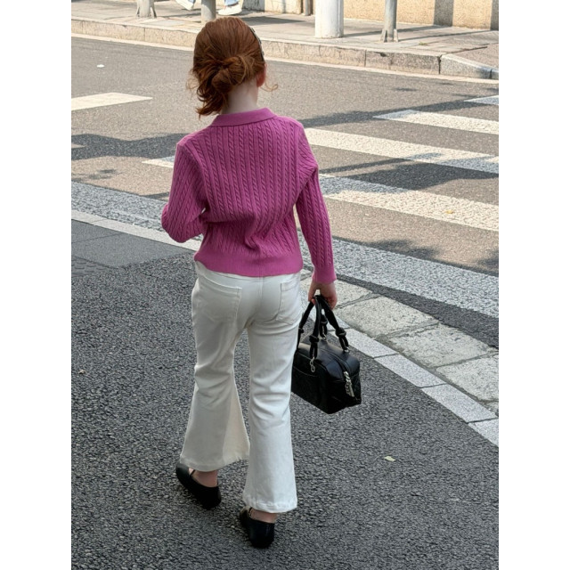 韓系彈力喇叭褲