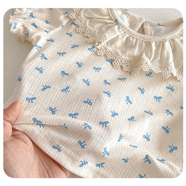 清新小藍吊帶兩件套