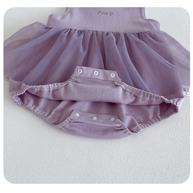 夢幻紫芋紗裙包屁衣