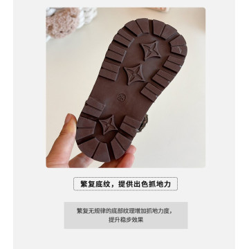 小香風花邊小皮靴