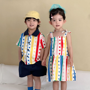 彩色波點手足裝