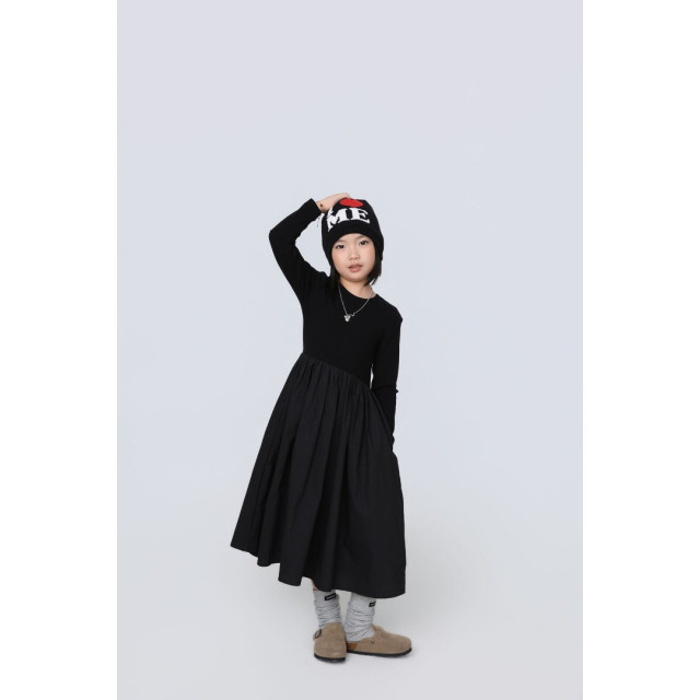 小黑袖變奏曲拼接裙
