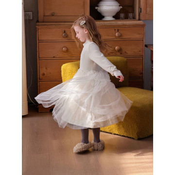 仙氣紗裙拼接洋裝