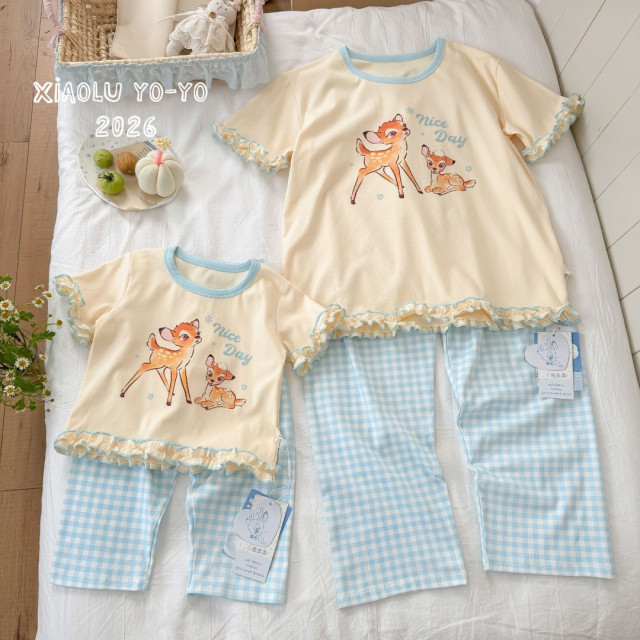 甜美親子居家服