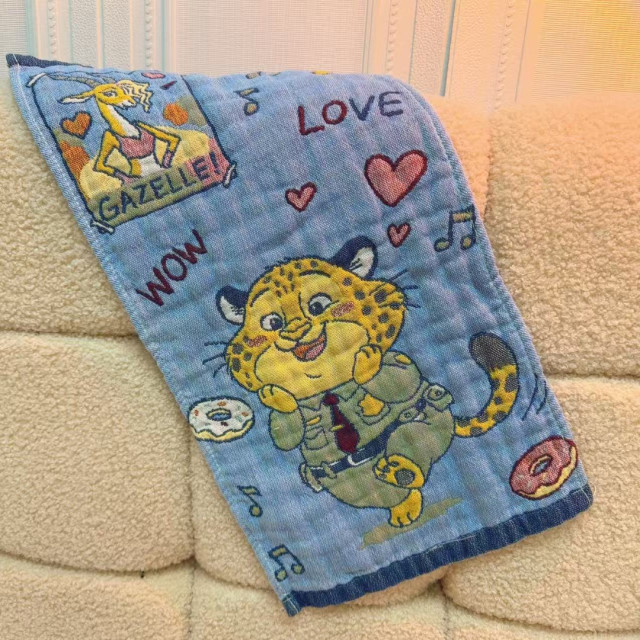 動物方程式四層紗布巾（四入）