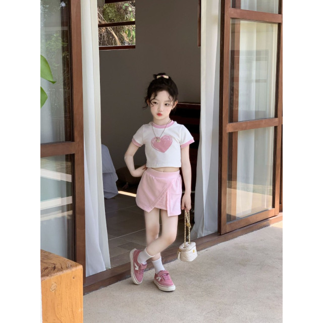 時髦愛心褲裙套裝