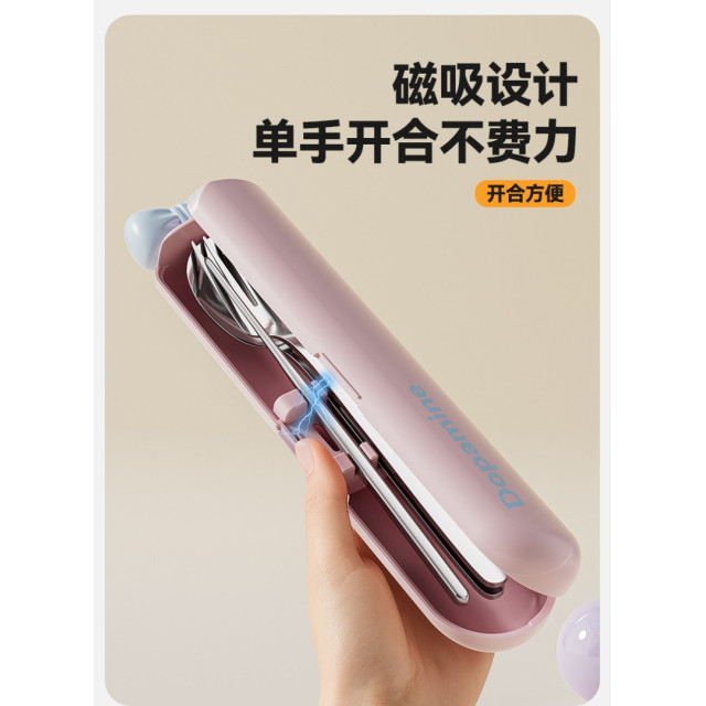 可愛蝴蝶結不鏽鋼餐具組