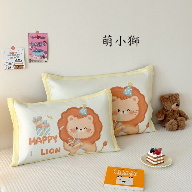 卡通涼感冰絲枕