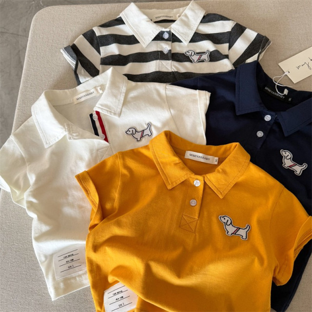 學院風小狗polo衫