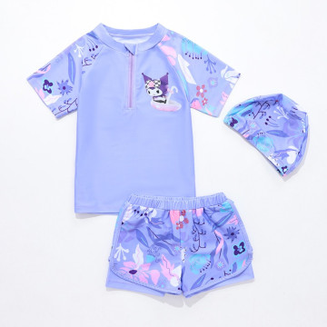 可愛紫兔泳裝三件套