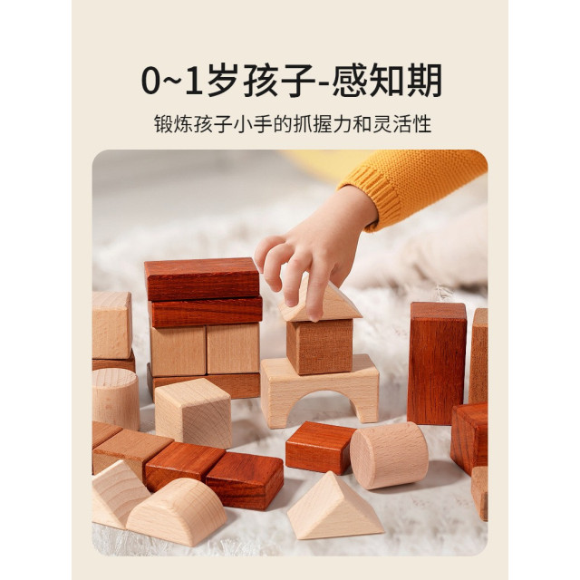 益智實木大顆粒積木組