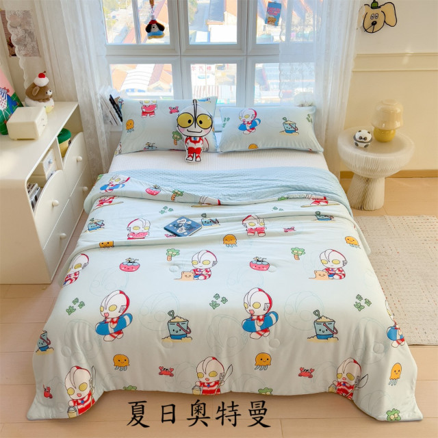 卡通豆豆涼感空調被