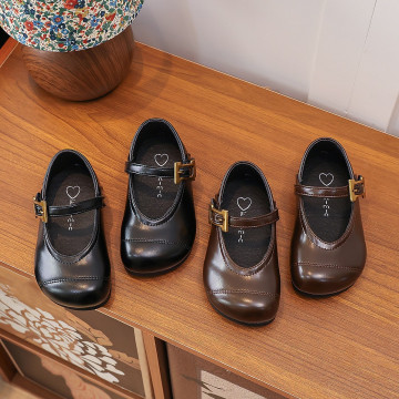 復古愛心小皮鞋