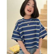 經典條紋寬鬆Ｔ