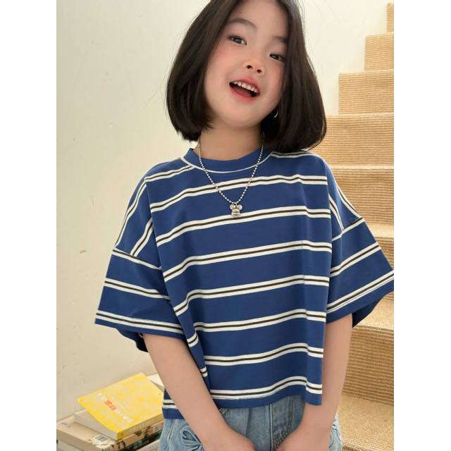 經典條紋寬鬆Ｔ