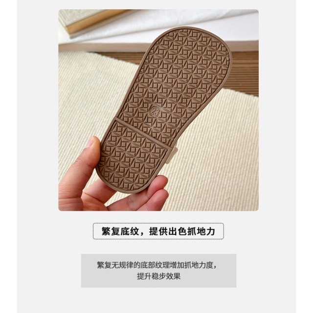 交叉彈力軟底涼鞋