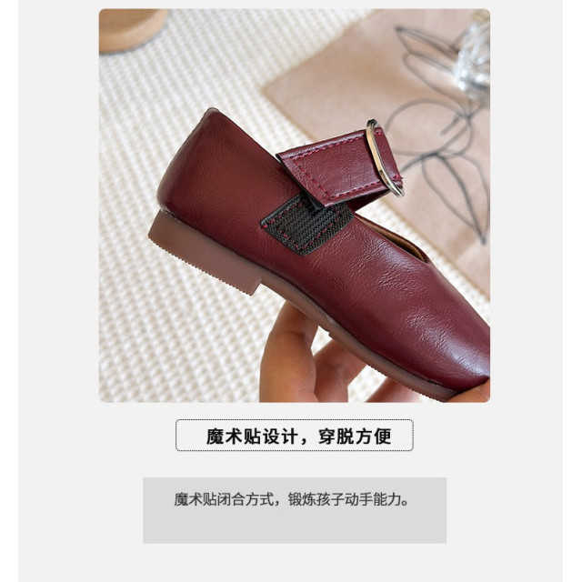 復古圓頭扣帶公主鞋