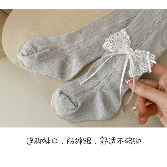 蕾絲蝴蝶結內搭褲襪