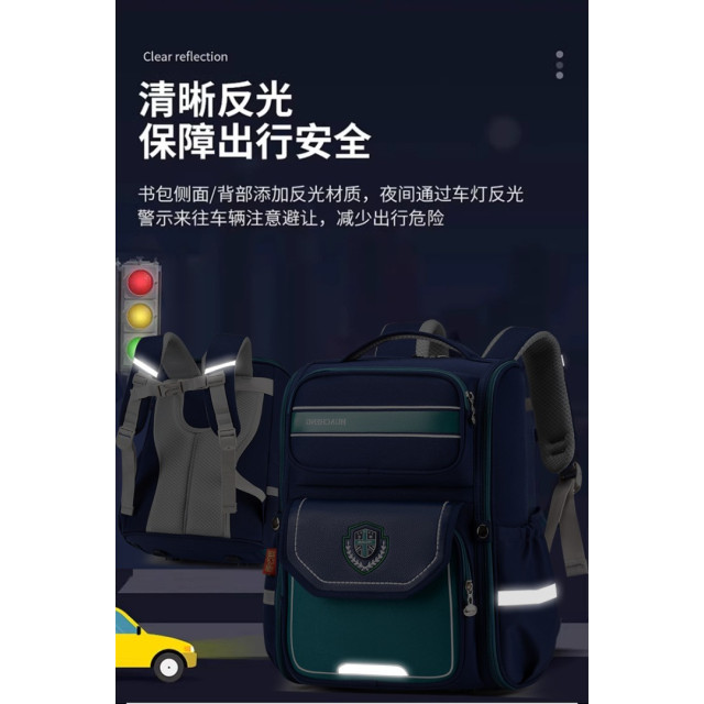 高顏值學院風護脊書包