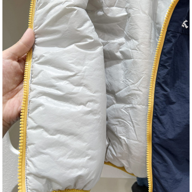 撞色立領輕暖鋪棉背心
