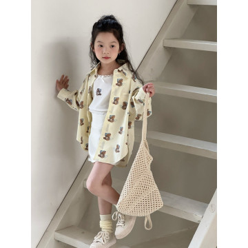 可愛熊熊襯衫外套