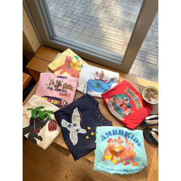 可愛印花圓領Ｔ