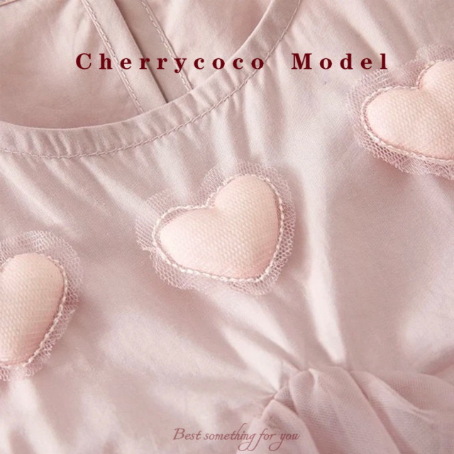 愛心夢幻紗裙洋裝