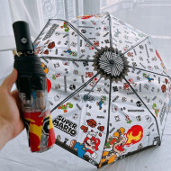 瑪利歐自動折疊雨傘