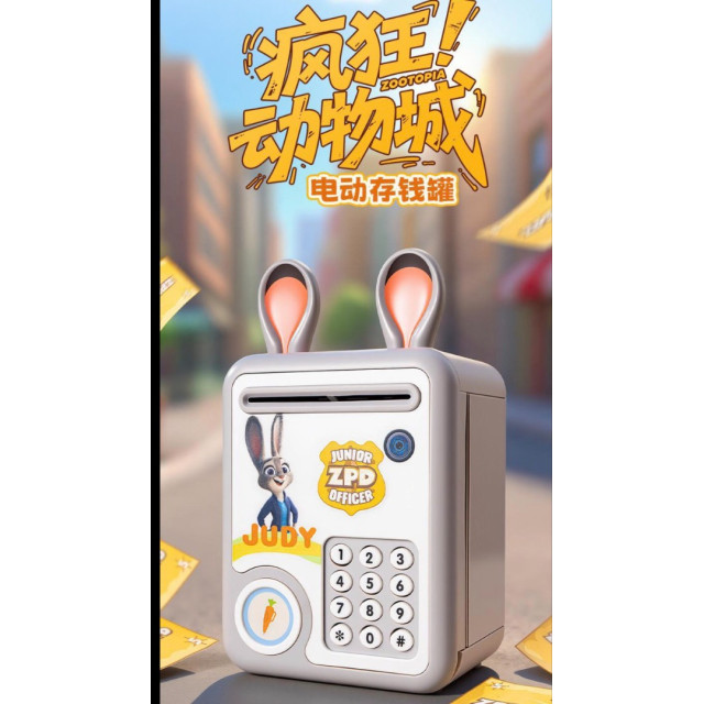 瘋狂動物城電動存錢罐