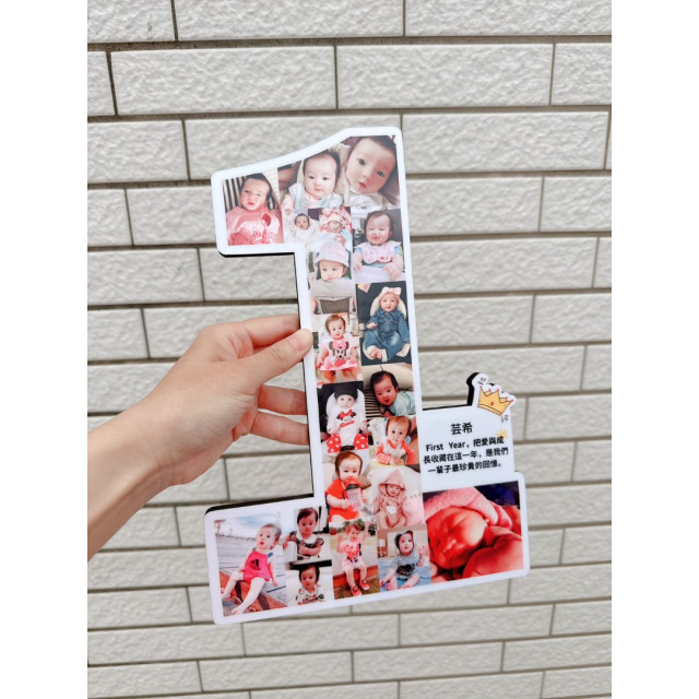 專屬成長紀念數字擺件（客製化）